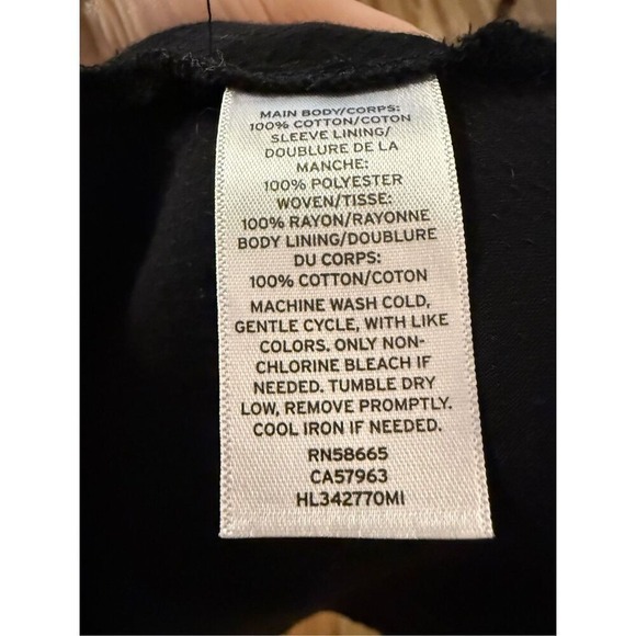 Hinge‎ Womens Blazer Size S Linen Cotton Blend Ruffles Artsy Office Career - Picture 9 of 11